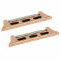 Резервна метална катарама с ос за каишка за Apple Watch Ultra 49мм / 45мм / 44мм / 42мм - 2 бр. - розово-златен