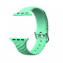 Сплетена силиконова каишка за Apple Watch 42mm / 41mm / 40mm / 38mm - ментово зелена
