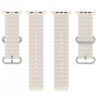 Силиконова океанска каишка за Apple Watch Ultra 49mm / 46mm / 45mm / 44mm / 42mm - бежов