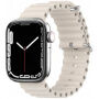 Силиконова океанска каишка за Apple Watch Ultra 49mm / 46mm / 45mm / 44mm / 42mm - бежов