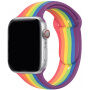 Силиконова каишка за Apple Watch 42mm / 41mm / 40mm / 38mm - цветовете на дъгата