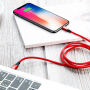 BASEUS lightning / USB-C кабел за iPhone - 2m - червена