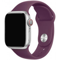 Силиконова каишка с къса и дълга лента за Apple Watch 42mm / 41mm / 40mm / 38mm - виолетово