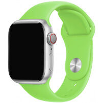 Силиконова каишка с къса и дълга лента за Apple Watch 42mm / 41mm / 40mm / 38mm - зелен