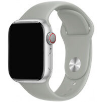 Силиконова каишка с къса и дълга лента за Apple Watch 42mm / 41mm / 40mm / 38mm - сив