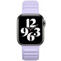Силиконова каишка с магнитна закопчалка за Apple Watch 42mm / 41mm / 40mm / 38mm - светлолилав