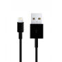 Кабел USB-A / Lightning пренос на данни и зареждане за iPhone / iPad / iPod / AirPods - 2 m - черен