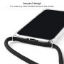 Прозрачен калъф с шнур за iPhone 11 Pro Max - червен
