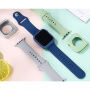 Силиконова каишка със силиконов калъф за Apple Watch 41мм / 40мм - зелен