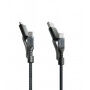 Nomad Kevlar сплетен универсален кабел USB-A / USB-C / micro USB за iPhone / iPad / MacBook / AirPods - 1,5 m - черен