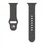 Силиконова каишка с отпечатъци за Apple Watch 42mm / 41mm / 40mm / 38mm - сиво-кафяв