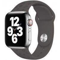 Силиконова каишка с отпечатъци за Apple Watch 42mm / 41mm / 40mm / 38mm - сиво-кафяв