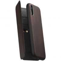 Nomad Folio Leather Tri-Fold калъф за Apple iPhone XR - кафява