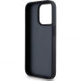DKNY Repeat Pattern Tonal Stripe калъф за iPhone 15 Pro - черен