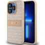 DKNY Repeat Pattern Tonal Stripe калъф за iPhone 15 Pro - розов