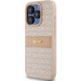 DKNY Repeat Pattern Tonal Stripe калъф за iPhone 15 Pro - розов