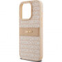 DKNY Repeat Pattern Tonal Stripe калъф за iPhone 15 Pro - розов