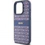 DKNY Repeat Pattern Tonal Stripe калъф за iPhone 14 Pro Max - тъмносин