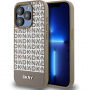 DKNY Repeat Pattern Bottom Stripe калъф с MagSafe за iPhone 14 Pro Max - кафяв