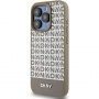 DKNY Repeat Pattern Bottom Stripe калъф с MagSafe за iPhone 14 Pro Max - кафяв