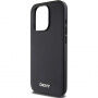 DKNY Silver Metal Logo калъф с MagSafe за iPhone 15 Pro - черен