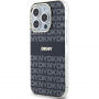 DKNY Repeat Pattern Tonal Stripe калъф с MagSafe за iPhone 15 Pro - черен
