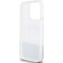 DKNY Liquid Glitter Arch Logo калъф за iPhone 14 Pro Max - сребърен