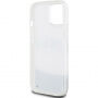 DKNY Liquid Glitter Arch Logo калъф за iPhone 15 - сребърен