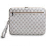 DKNY Checkered Pattern and Stripe чанта за iPad до 13" / MacBook до 14" - бежов