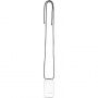 FIXED Pure Neck прозрачен калъф с връзка за iPhone 14 Pro - черен