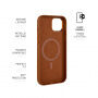 FIXED MagLeather кожен калъф с MagSafe за iPhone 14 - кафяв