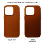 FIXED MagLeather кожен калъф с MagSafe за iPhone 14 - кафяв