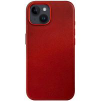 FIXED MagLeather кожен калъф с MagSafe за iPhone 13 - червен
