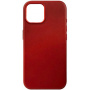 FIXED MagLeather кожен калъф с MagSafe за iPhone 13 - червен