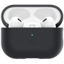 Spigen Silicone Fit силиконов калъф със закачалка за AirPods Pro 2 (2022) - черен металик