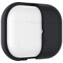 Spigen Silicone Fit силиконов калъф със закачалка за AirPods Pro 2 (2022) - черен металик