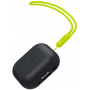 Spigen Silicone Fit силиконов калъф със закачалка за AirPods Pro 2 (2022) - черен металик
