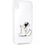 Karl Lagerfeld Fun Choupette No Rope Hard Case кейс за iPhone XS Max - прозрачен