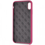 Guess Silicone Gold Logo case кейс за iPhone XS Max - розова