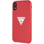 Guess PU Leather Case Triangle кейс за iPhone XR - червена