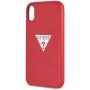 Guess PU Leather Case Triangle кейс за iPhone XR - червена