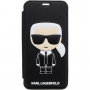 Karl Lagerfeld Ikonik Book калъф за iPhone X / XS - черна