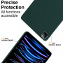 Матов калъф от мека пластмаса за iPad Pro 11" (2024/2025) - петролносин