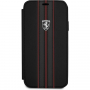 Ferrari Off Track Logo Book калъф за iPhone X / XS - черна