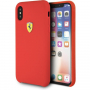 Ferrari SF силиконов калъф за iPhone X / XS - червена