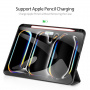 DUX DUCIS Domo калъф с място за Apple Pencil и функция заспиване за iPad Pro 11" (2024/2025) - черно