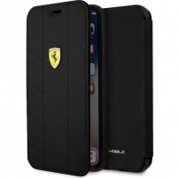 Ferrari Tyres Daphne Book калъф за iPhone X / XS - черна