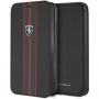 Ferrari Off Track Logo Book case калъф за iPhone XR - черна