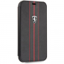 Ferrari Off Track Logo Book case калъф за iPhone XR - черна