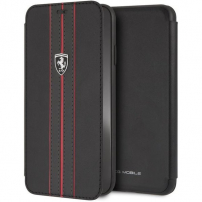 Ferrari Off Track Logo Book case калъф за iPhone XS Max - черна